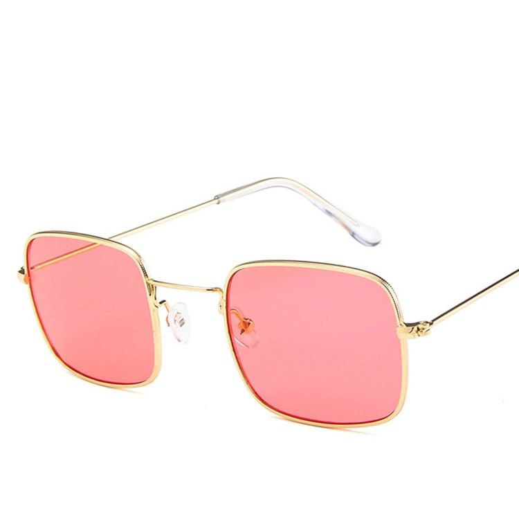 Pomarańczowe Damskie Okulary Przeciwsłoneczne W Stylu Retro