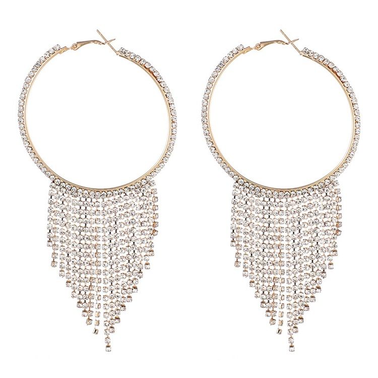 Rhinestone Lace Rocznica Romantyczne Kolczyki Damskie