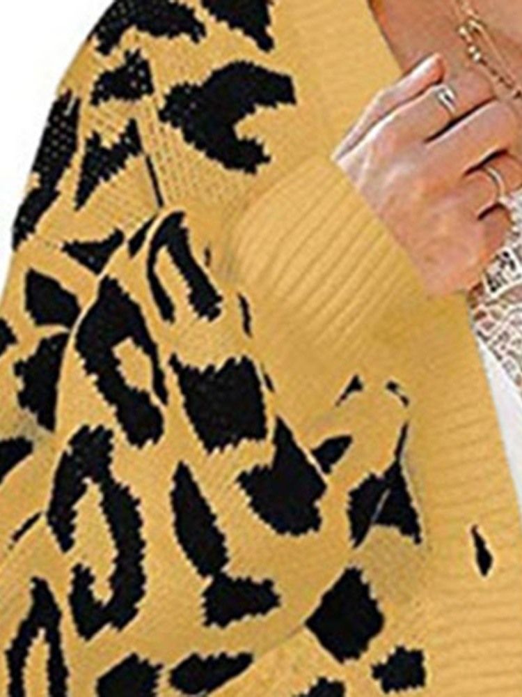 Kobiety Regularny Luźny Sweter O Średniej Długości